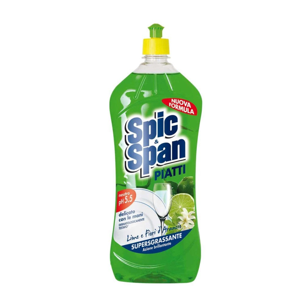 Detergent de vase Spic&Span Lime si Flori de Portocal 1l