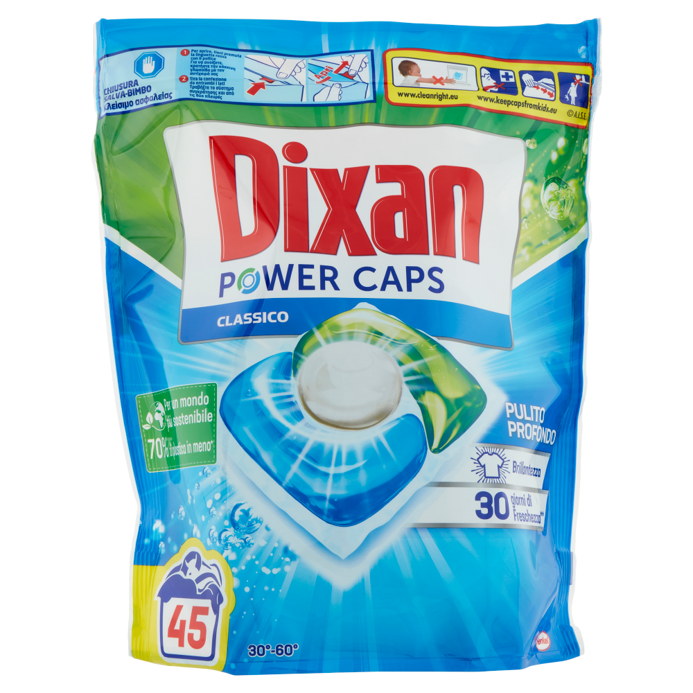 Detergent rufe DIXAN Power Caps Classico 45 capsule