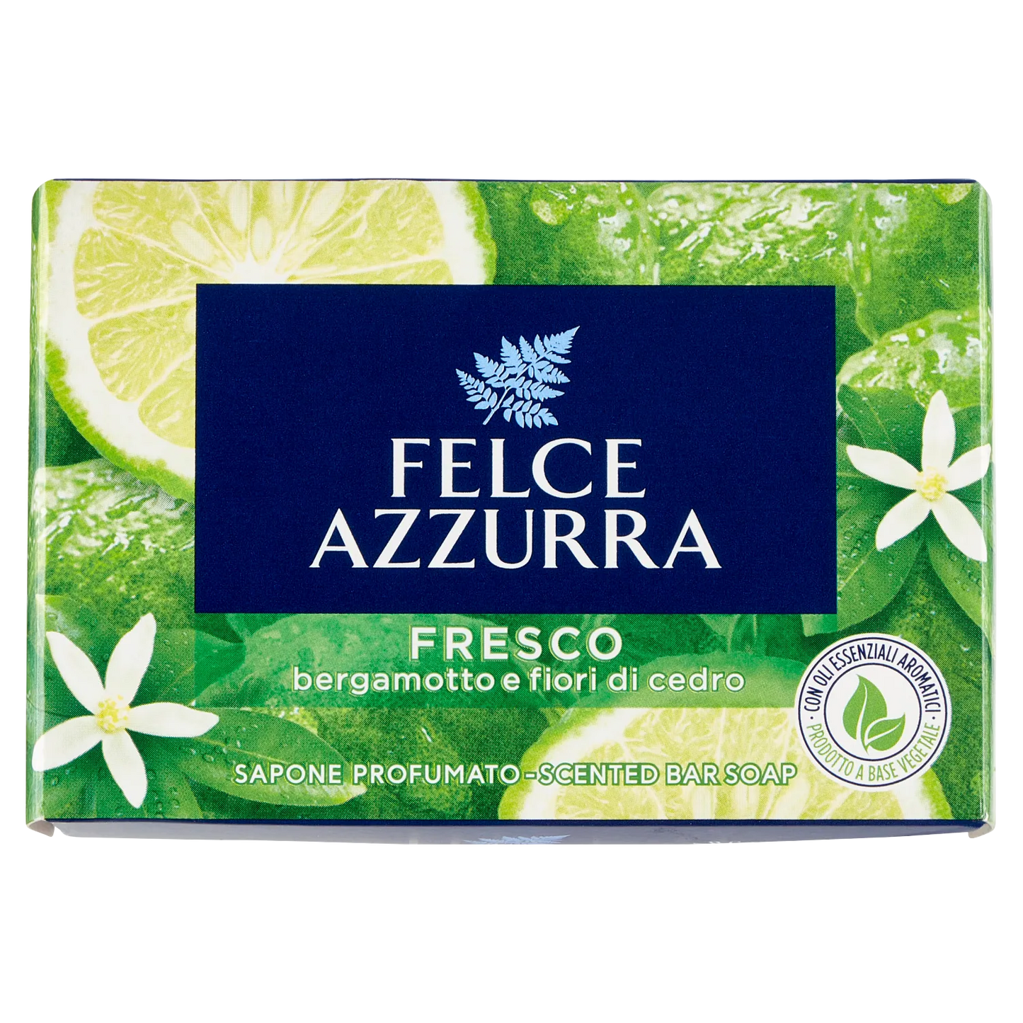 Sapun solid Felce Azzurra Fresco flori de bergamotă și cedru 100g