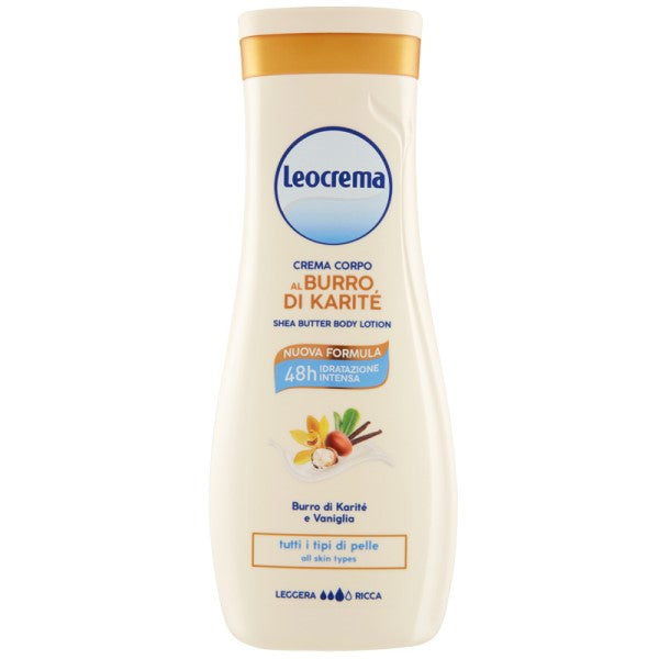 Crema de corp LEOCREMA cu Unt de Karite si Vanilie 250ml