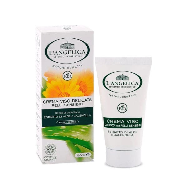 Cremă de față delicată L’Angelica Bio piele sensibilă 50ml
