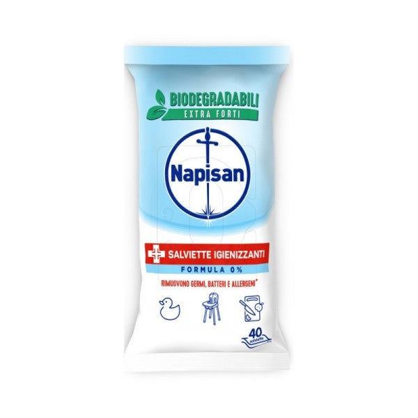 Servetele igienizante Napisan Formula 0% Biodegradabile 40 bucăți