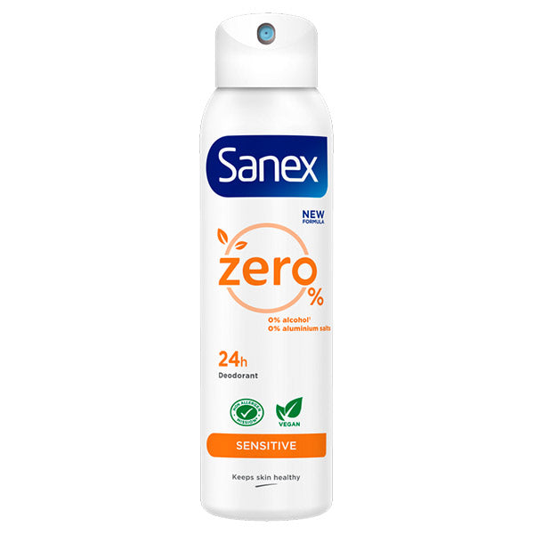 Deodorant Spray Sanex Zero% Sensitive 24h 150ml