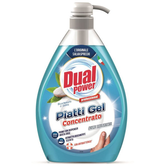 Detergent Concentrat Vase Dual Power Bicarbonat si Salvie 1000ml