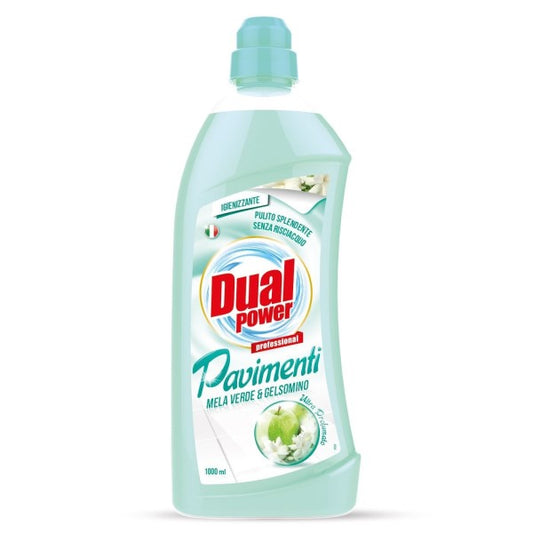 Detergent Pardoseli Dual Power Măr verde și Iasomie 1000ml