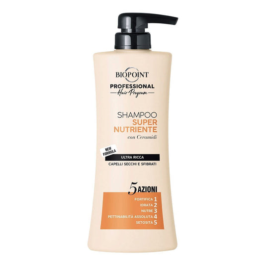 Sampon Professional BIOPOINT SUPER NUTRIENTE Par Uscat si Fragil 400ml