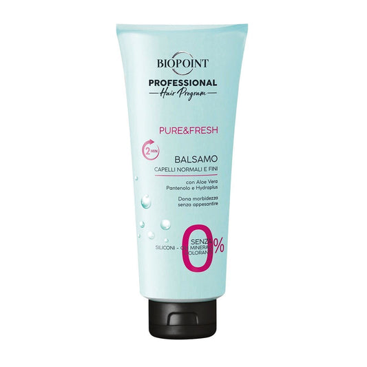 Balsam profesionist BIOPOINT Pure&Fresh păr normal si fin 350ml