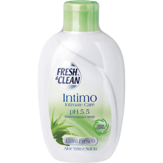 Detergent intim Fresh&Clean Extra Fresco Aloe vera si Salvie 200ml