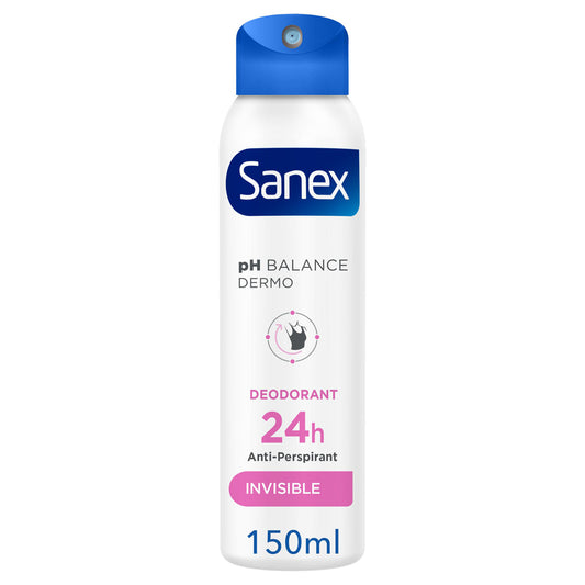 Deodorant spray Sanex ph BALANCE DERMO INVISIBLE 24h 150ml