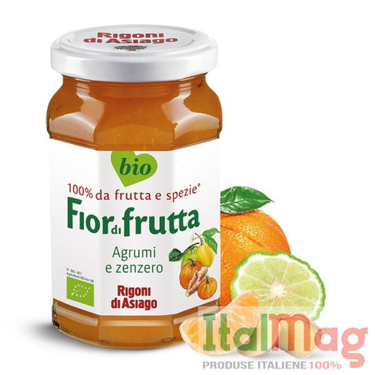 Dulceata RIGONI BIO cu citrice si ghimbir 250gr