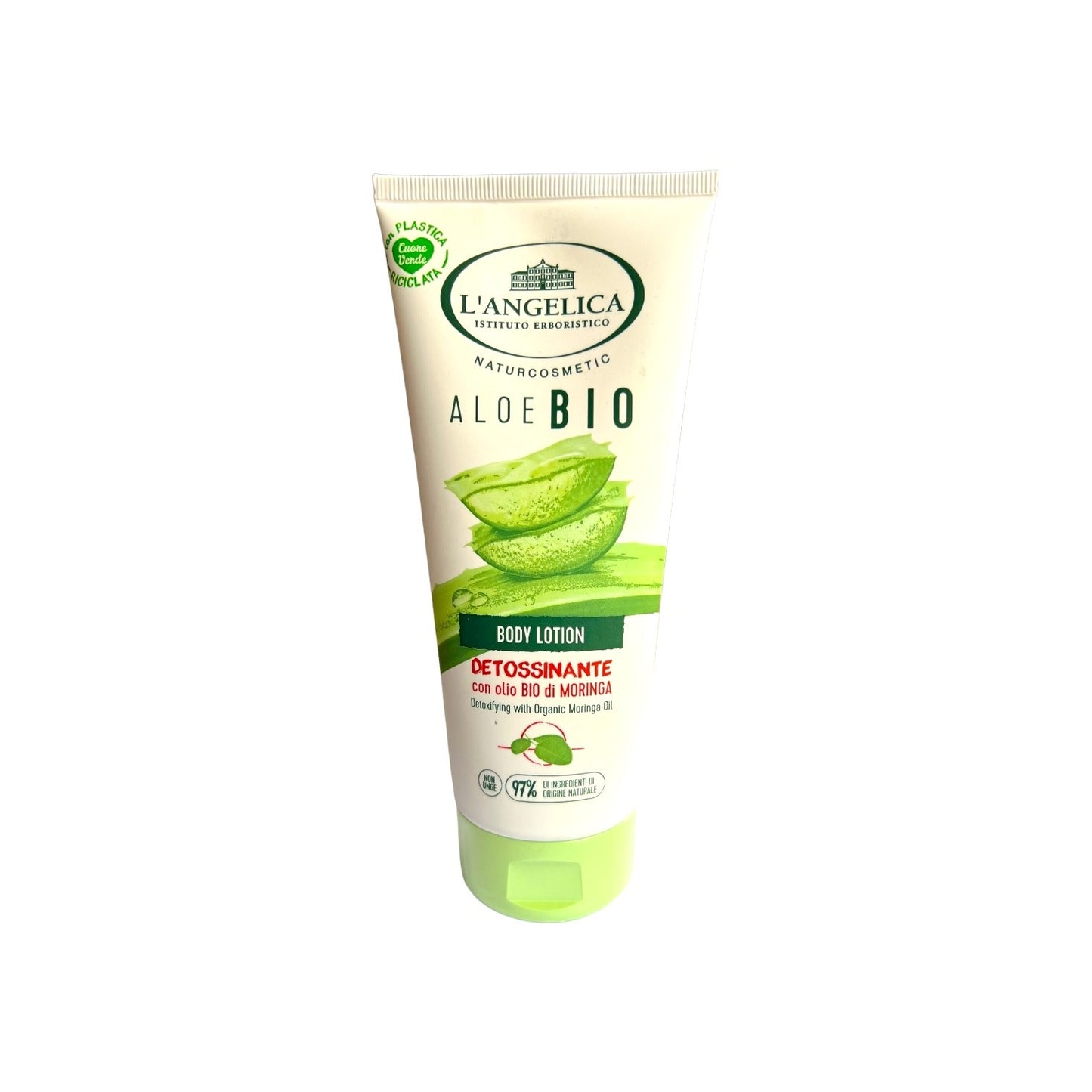 Lotiune de Corp L'Angelica cu Aloe BIO si ulei organic de Moringa 200ml