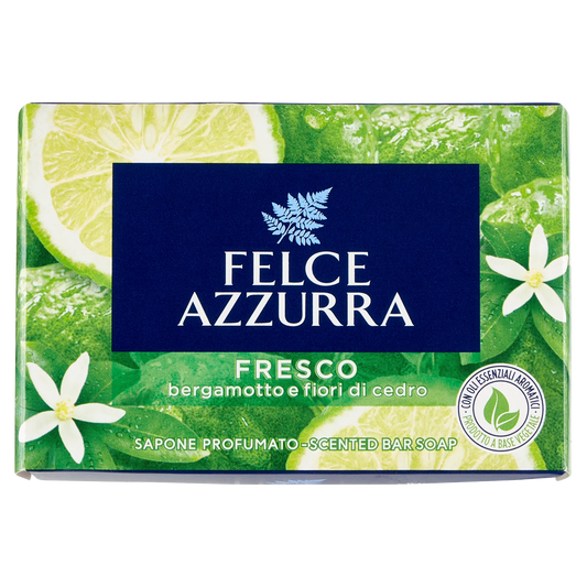 Sapun solid Felce Azzurra Fresco flori de bergamotă și cedru 100g
