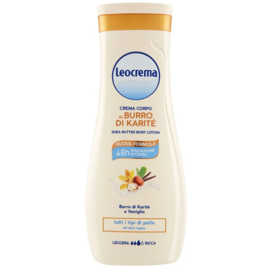 Crema de corp LEOCREMA cu Unt de Karite si Vanilie 250ml