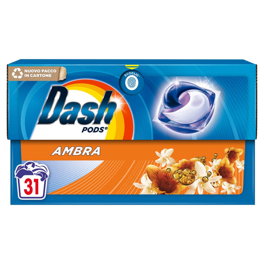 Detergent rufe Dash Pods Ambra 31 spălări