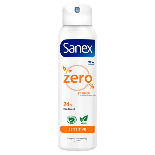 Deodorant Spray Sanex Zero% Sensitive 24h 150ml